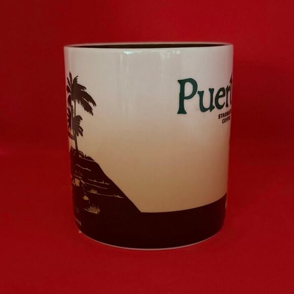 NWT Starbucks Puerto Rico Coffee Mug Global Icon 2015 Tan Brown 16 Oz. Fortress - Picture 4 of 9